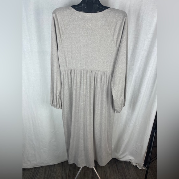 Threads 4 Thought Tan Brigitte Tie Neck Dress Size Medium NWT - Picture 10 of 13